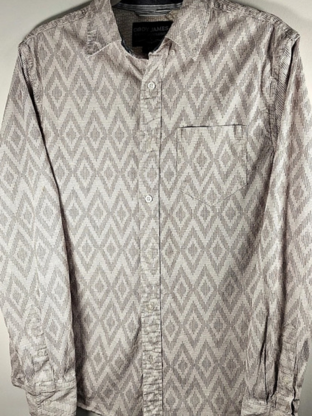 Cody James Men's Geometric Button Front Shirt Size S